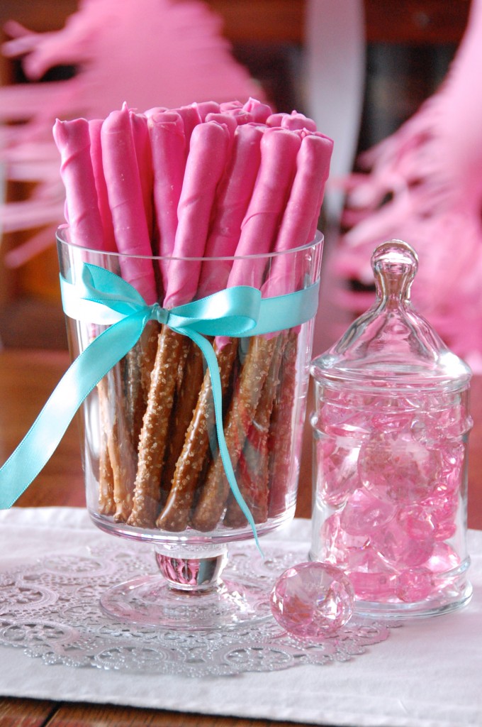 Pink Princess Party Pretzel Treats