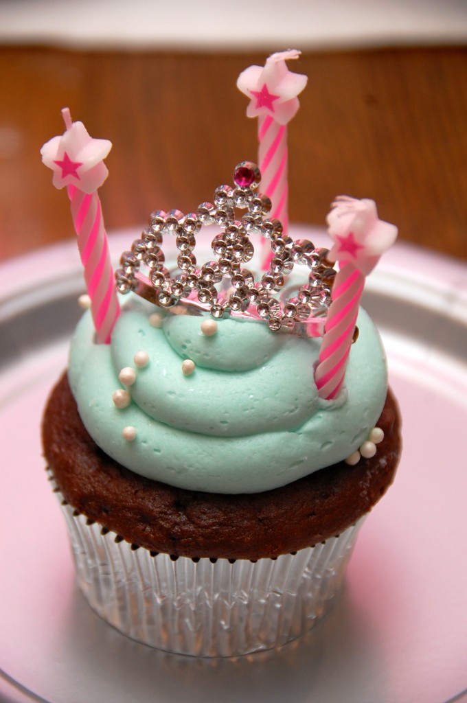 princess birthday cupcake