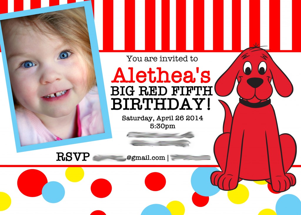 Clifford Party Invitation copy 2