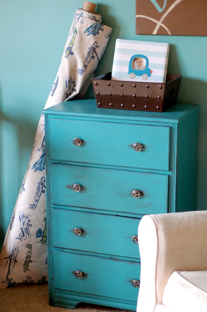 Dresser in Sherwin Williams Lagoon